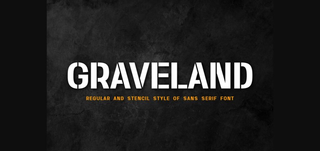 Graveland Font Poster 3