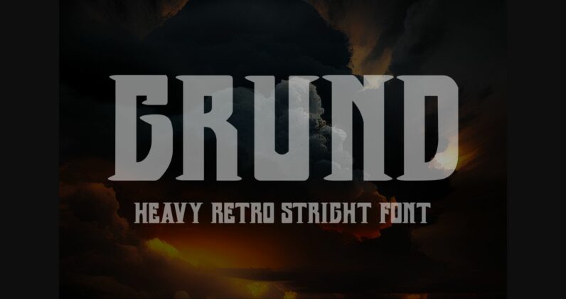 Grund Font Poster 3