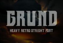 Grund Font Poster 1