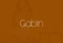 Gablin Font Poster 1