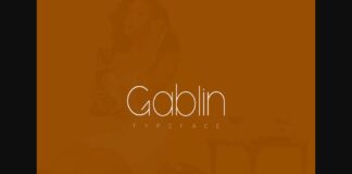 Gablin Font Poster 1