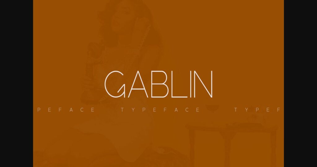 Gablin Font Poster 4