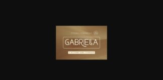 Gabriella Font Poster 1