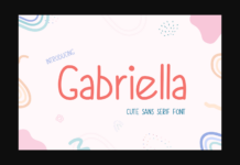 Gabriella Font Poster 1