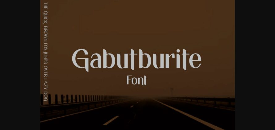 Gabutburit Font Poster 3