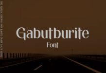 Gabutburit Font Poster 1