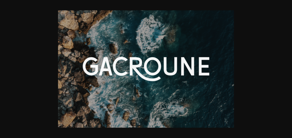 Gacroune Font Poster 3