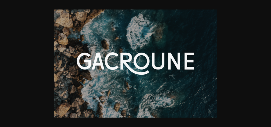 Gacroune Font Poster 3