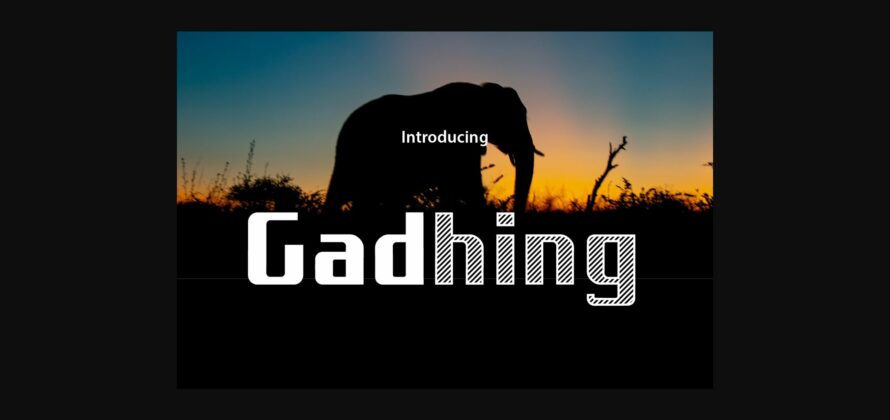 Gadhing Font Poster 3