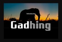 Gadhing Font Poster 1