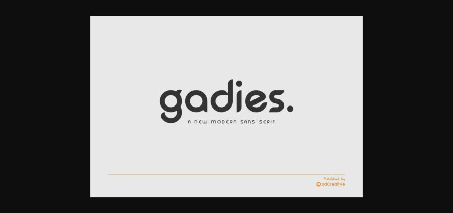 Gadies Font Poster 3