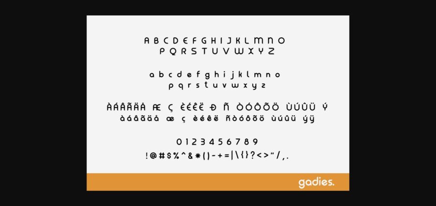 Gadies Font Poster 10