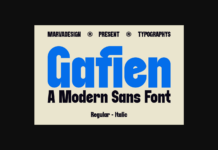 Gafien Font Poster 1