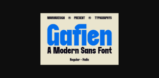 Gafien Font Poster 1