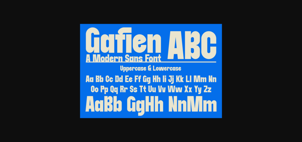 Gafien Font Poster 4