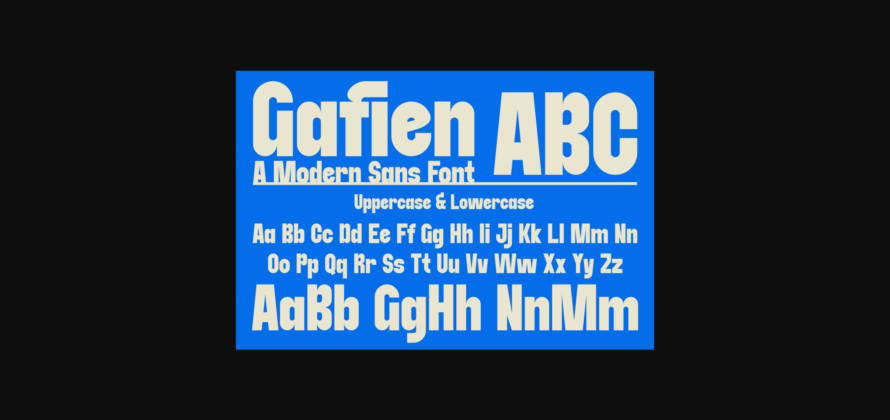 Gafien Font Poster 2