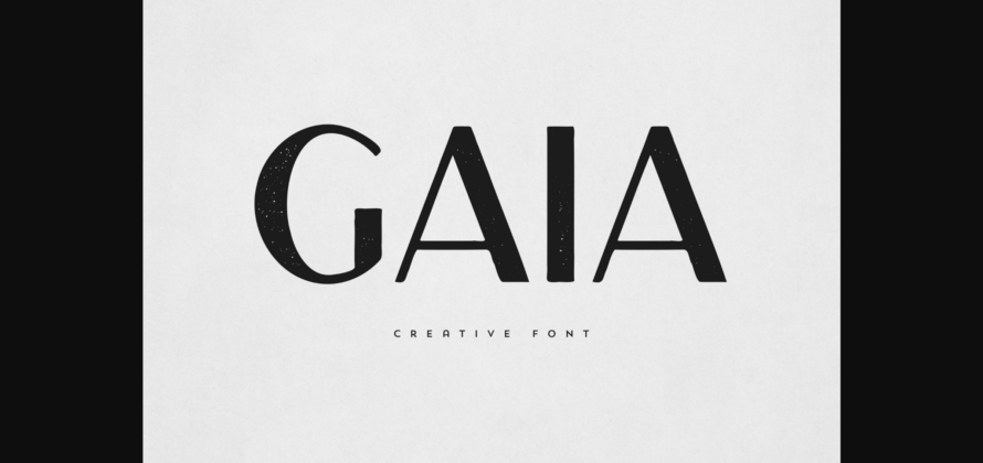 Gaia Font Poster 3