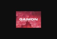 Gaimon Font Poster 1