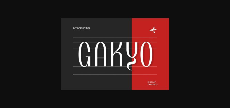 Gakyo Font Poster 3