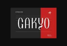 Gakyo Font Poster 1
