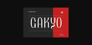 Gakyo Font Poster 1