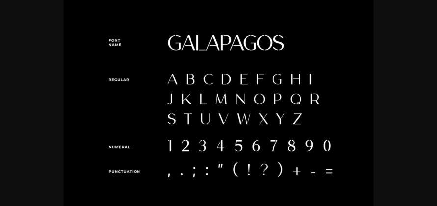 Galapagos Font Poster 5