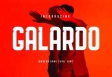 Galardo Font Poster 1