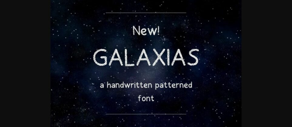 Galaxias Font Poster 3