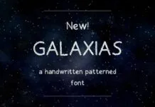 Galaxias Font Poster 1