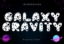 Galaxy Gravity Font Poster 1