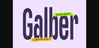 Galber Font Poster 1