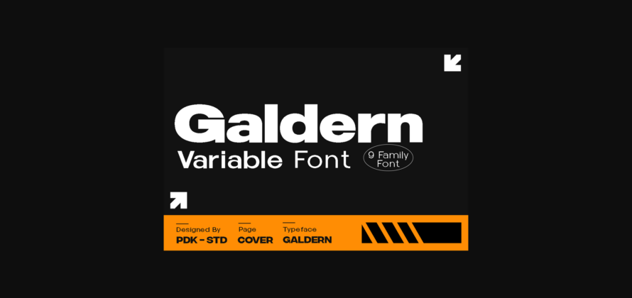 Galdern Font Poster 1