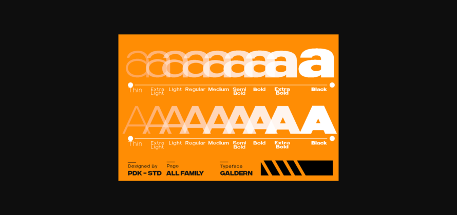 Galdern Font Poster 7