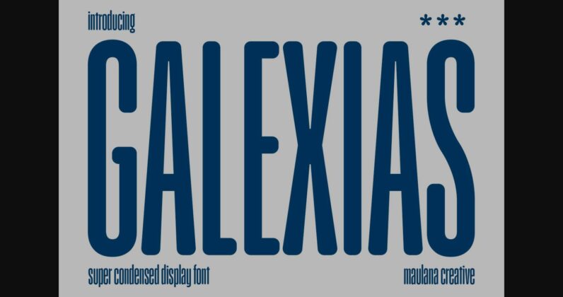 Galexias Font Poster 3