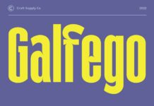 Galfego Font Poster 1