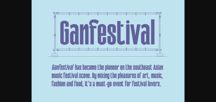 Galfego Font Poster 10