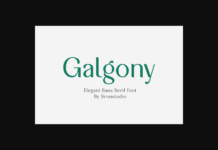 Galgony Font Poster 1