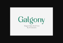 Galgony Font Galgony Font Poster 1