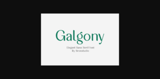 Galgony Font Poster 1