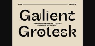 Galient Font Poster 1