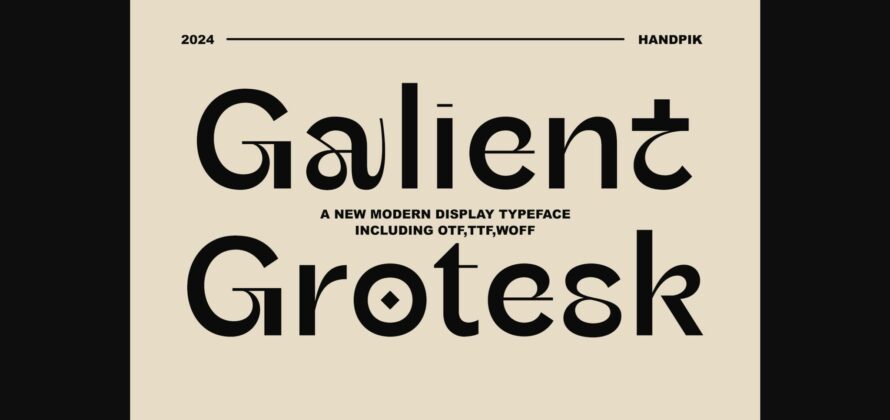 Galient Font Poster 1