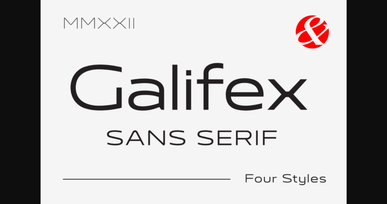 Galifex Font Poster 3