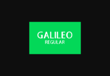 Galileo Regular Font Poster 1