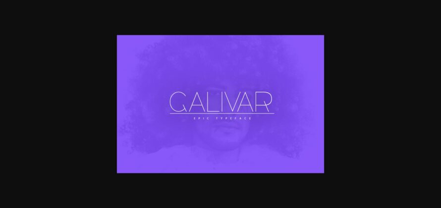 Galivar Font Poster 3