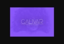 Galivar Font Poster 1