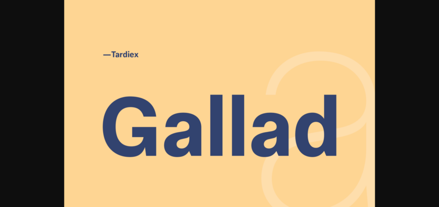 Gallad Font Poster 3