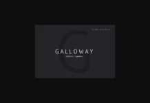 Galloway Font Poster 1