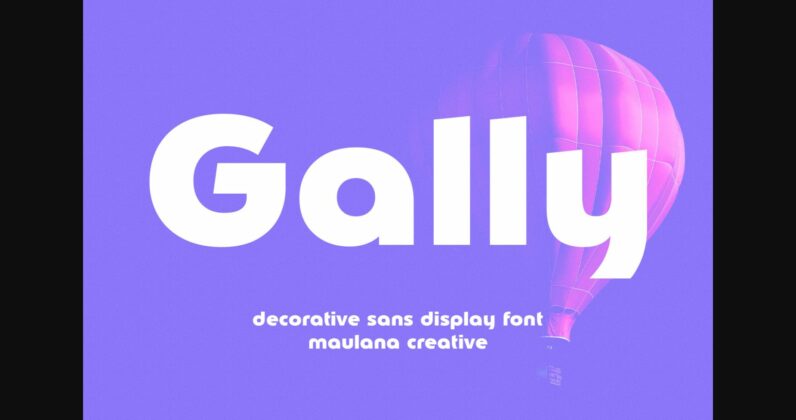 Gally Font Poster 3