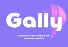 Gally Font Gally Font Poster 1