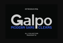 Galpo Font Poster 1